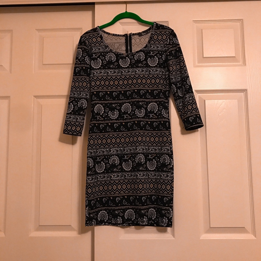 Patterned Bodycon Dress